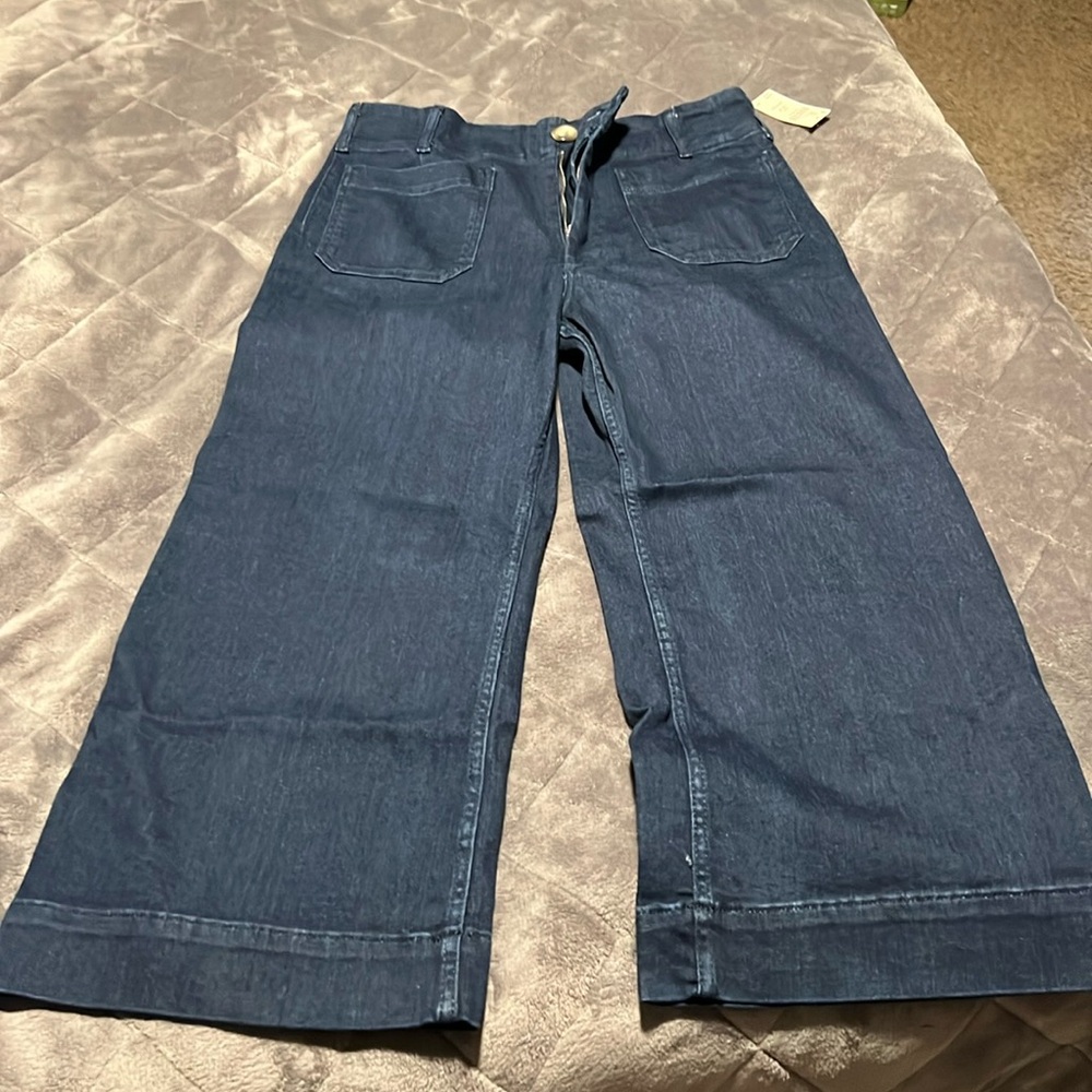 Anthropologie Maeve Dark Denim Colette Pants NWT